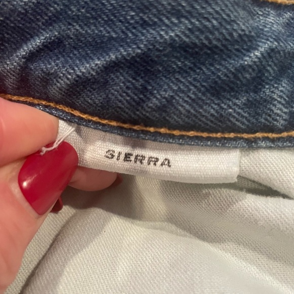 SLVRLAKE Sierra High-Rise Straight Leg Blue Jeans. Tucson Wash. Size 28. - Picture 9 of 12